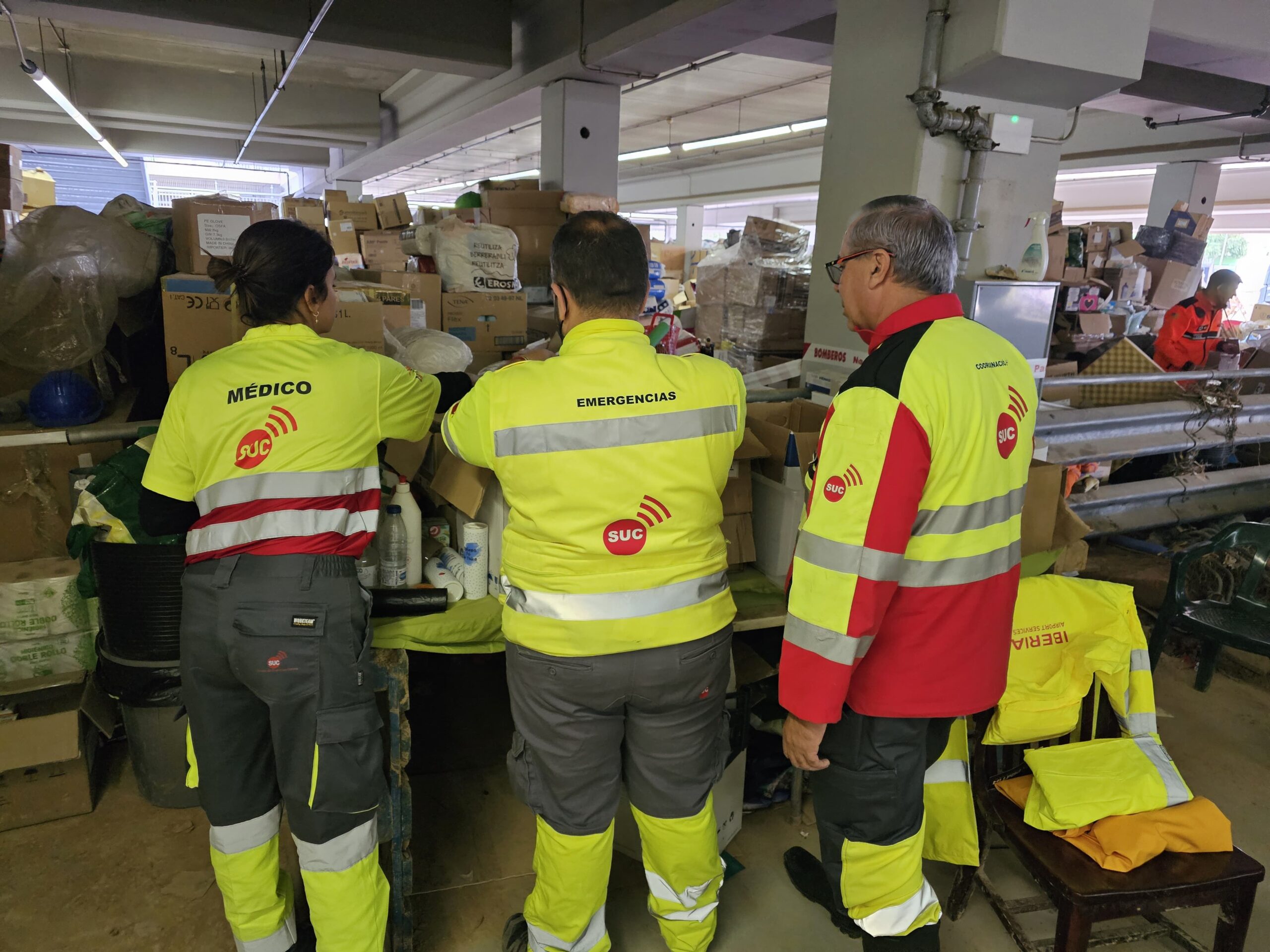 Preparativos de los efectivos del dispositivo canario para iniciar la búsqueda de personas desaparecidas por la DANA en Valencia